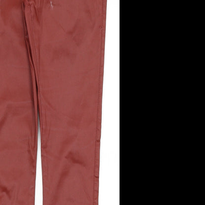 Womens UK Size 12 Limited Collection Regular Fit  Red Trousers