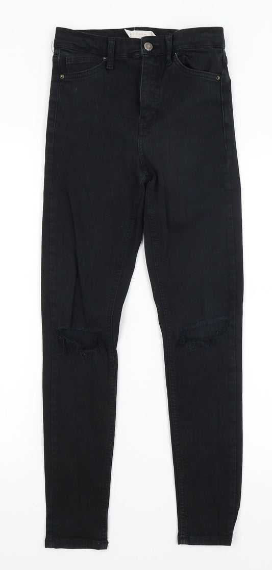 Topshop Womens Black   Skinny Jeans Size 25 in L27 in