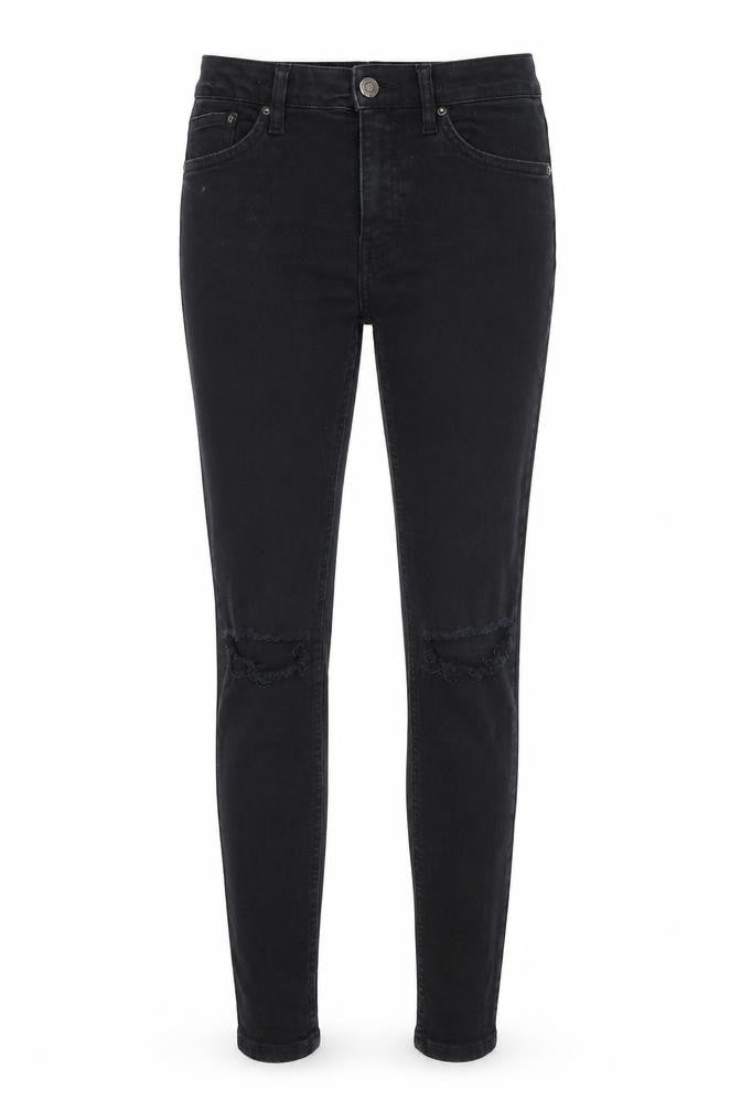 Womens UK Size 25 in Topshop Regular Fit Skinny Black Jeans
