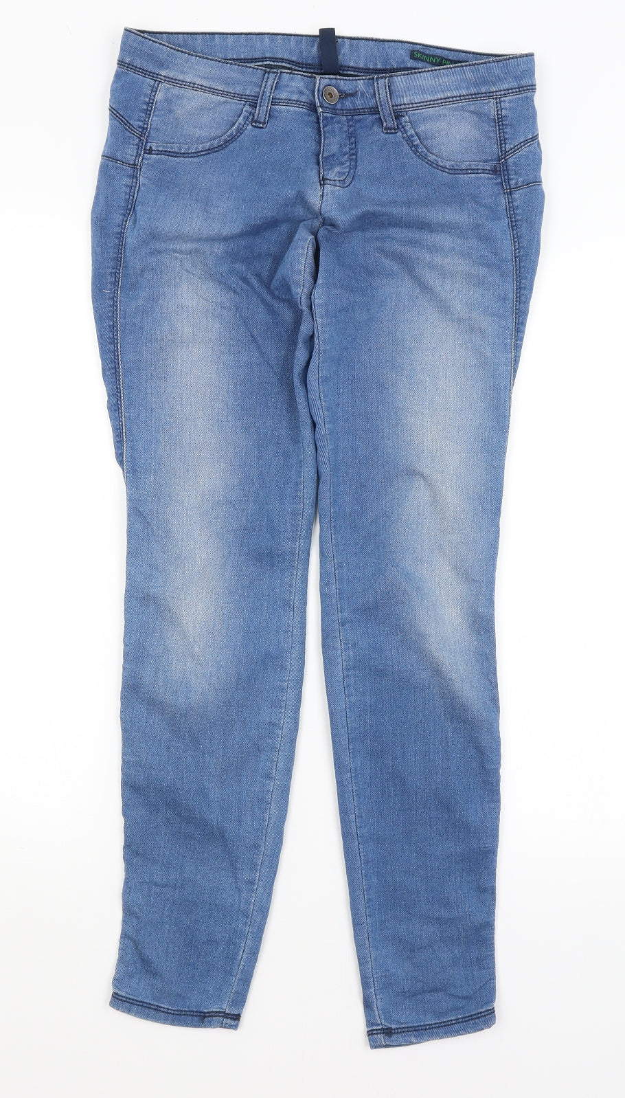 Benneton Womens Blue   Tapered Jeans Size 28 in L28.5 in