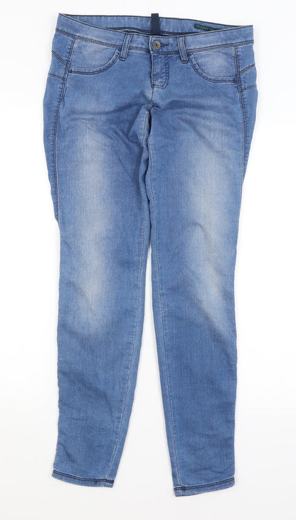Benneton Womens Blue   Tapered Jeans Size 28 in L28.5 in
