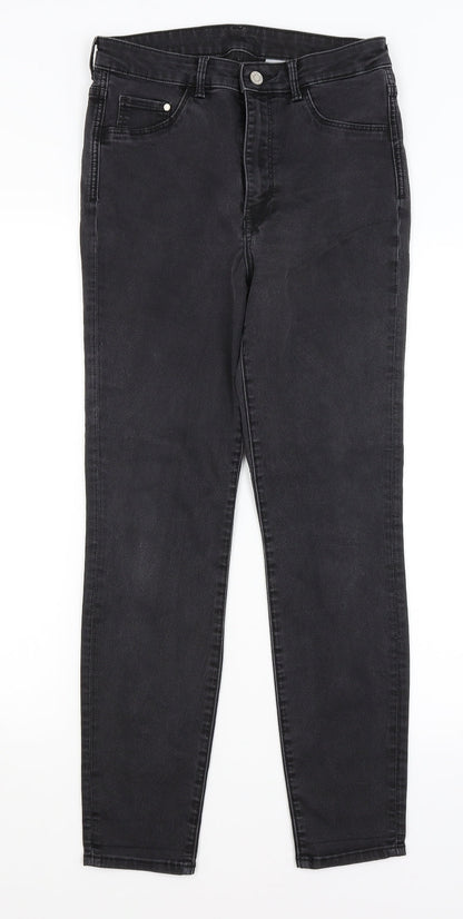 Womens UK Size 28 in H&M Regular Fit Jegging Black Jeans