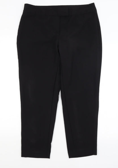 George Womens Black   Trousers  Size 14 L26 in