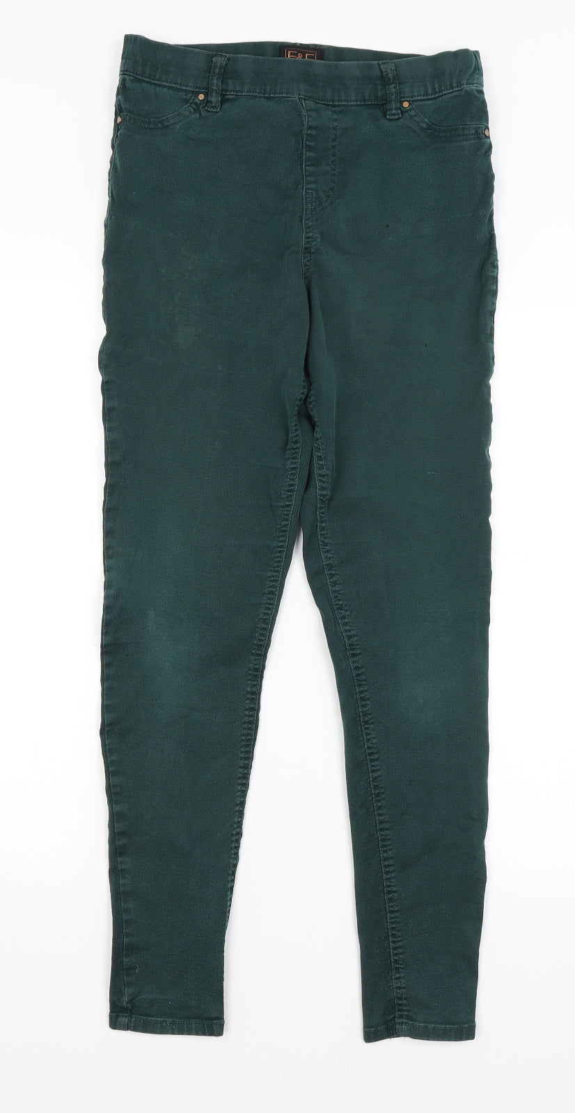 F&F Womens Green   Jegging Jeans Size 12 L28 in