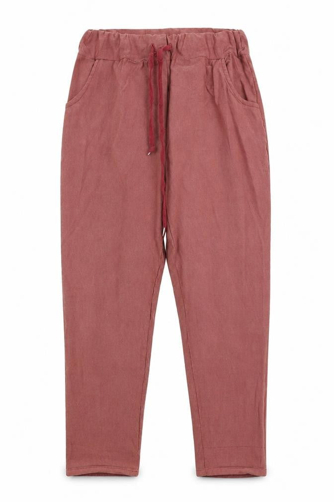 Womens UK Size 10 Preworn Regular Fit  Red Trousers