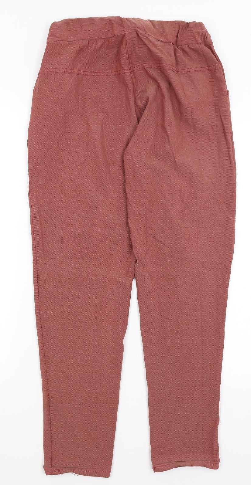 Womens UK Size 10 Preworn Regular Fit  Red Trousers