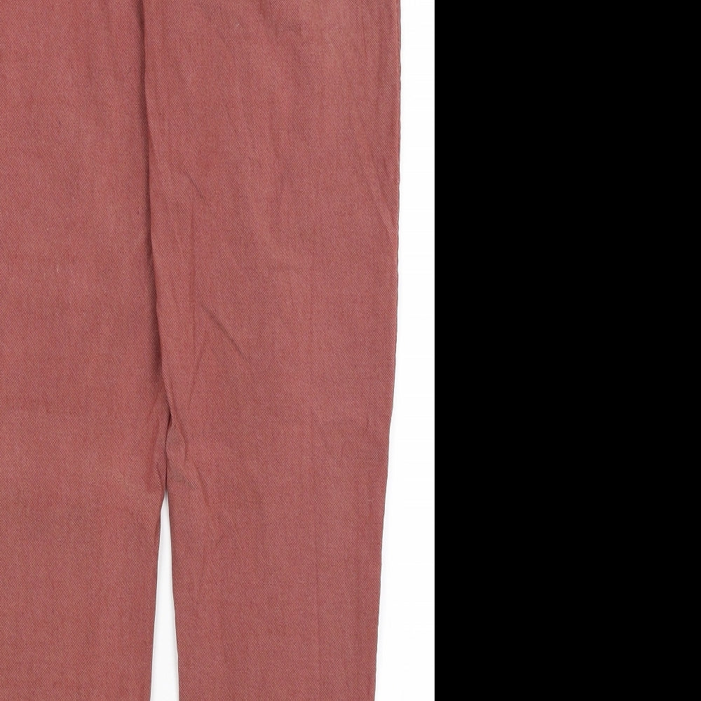 Womens UK Size 10 Preworn Regular Fit  Red Trousers