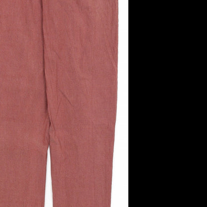Womens UK Size 10 Preworn Regular Fit  Red Trousers