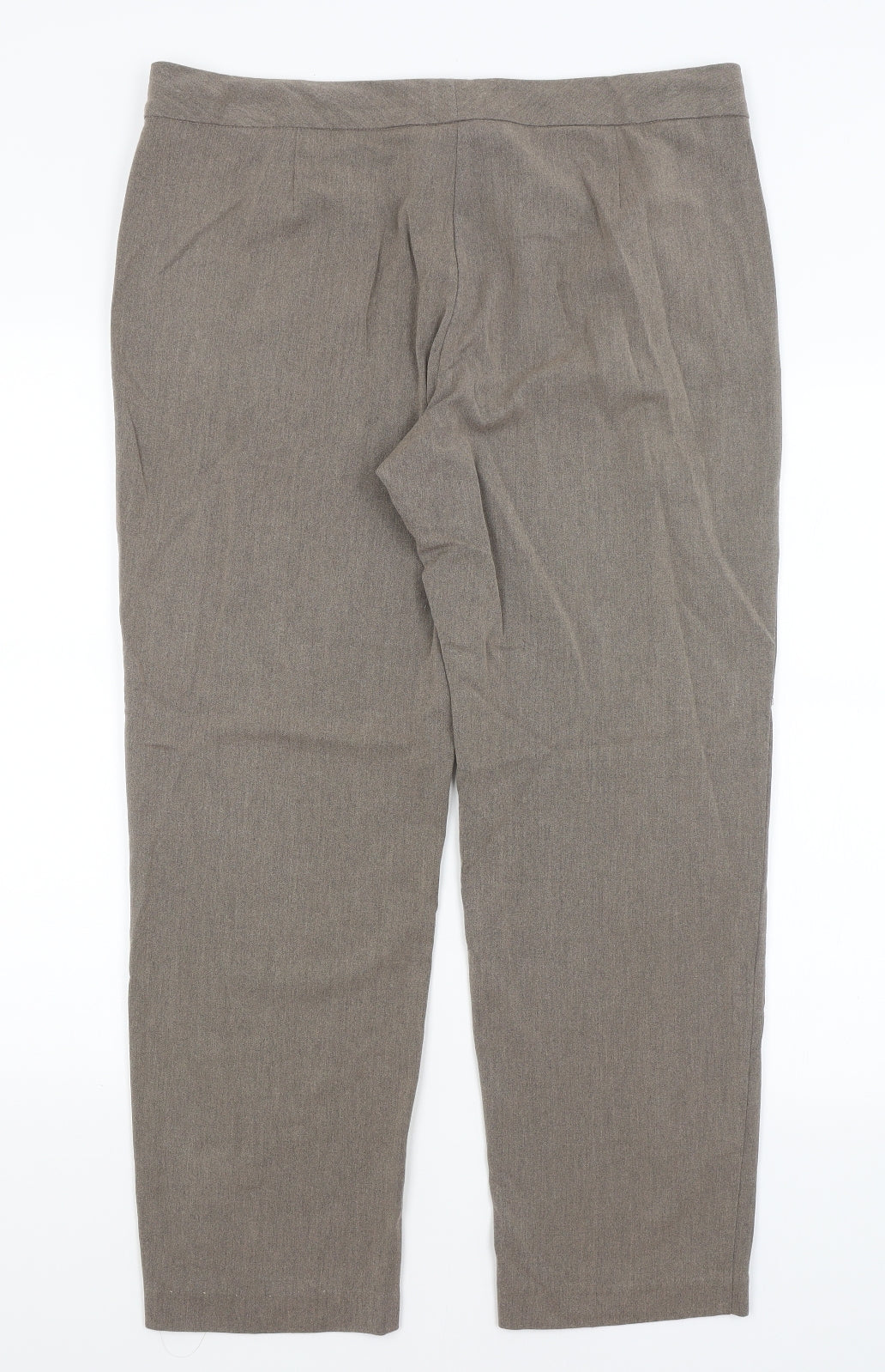 Womens UK Size 16 M&S Regular Fit  Brown Trousers