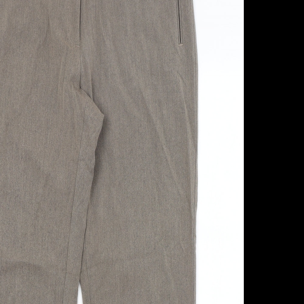 Womens UK Size 16 M&S Regular Fit  Brown Trousers