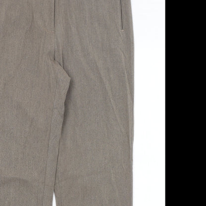 Womens UK Size 16 M&S Regular Fit  Brown Trousers