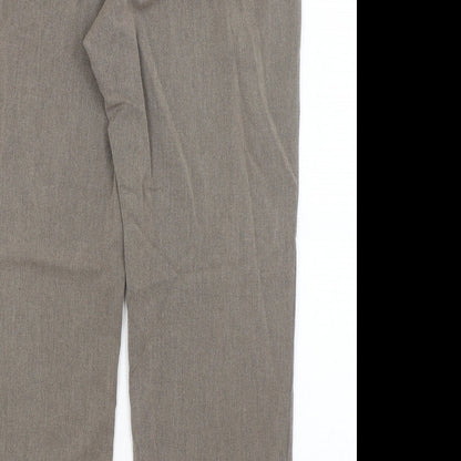 Womens UK Size 16 M&S Regular Fit  Brown Trousers