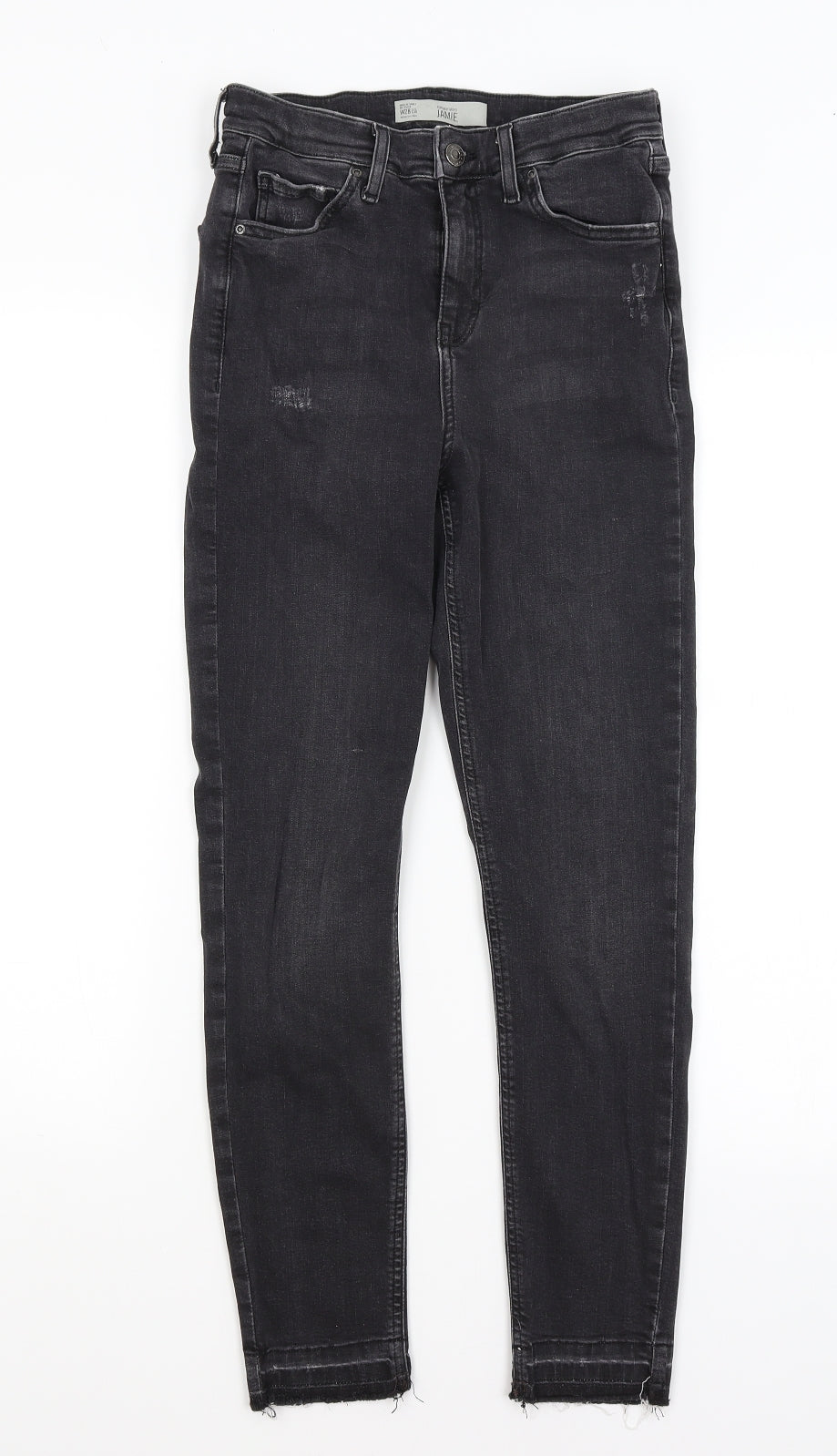 Topshop Womens Black   Skinny Jeans Size 28 in L26 in