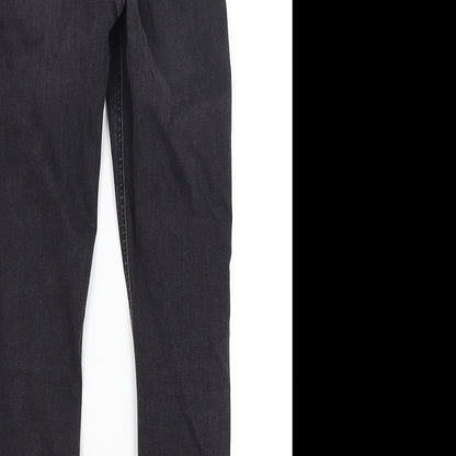Topshop Womens Black   Skinny Jeans Size 28 in L26 in