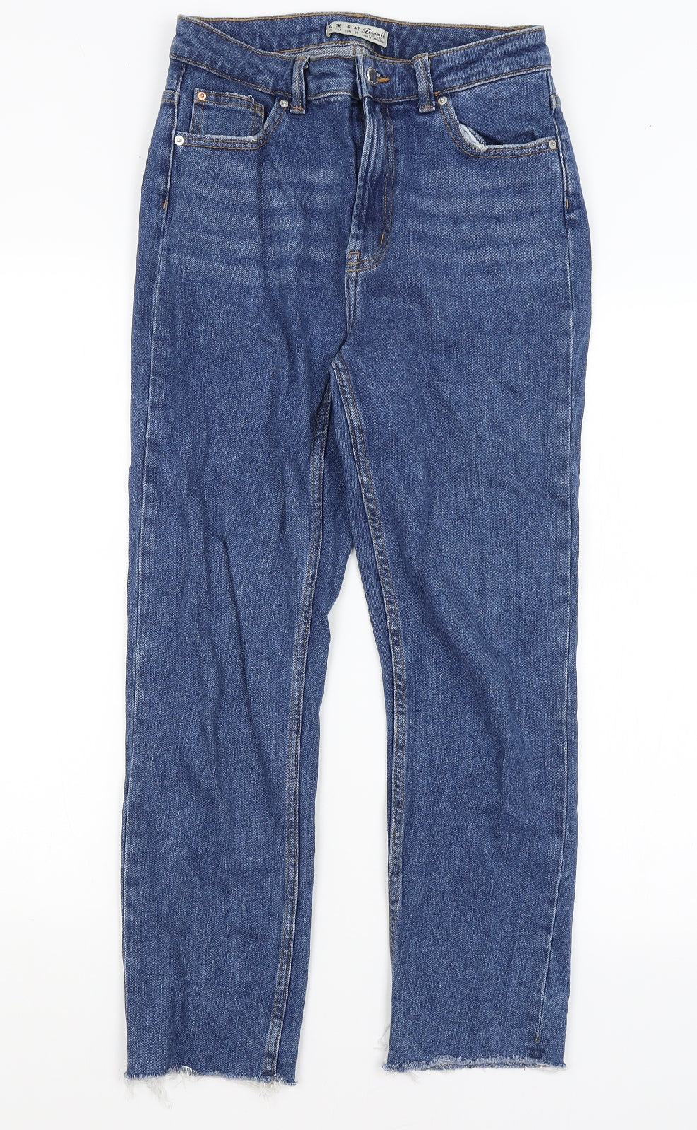 Denim Co Womens Blue   Straight Jeans Size 10 L25.5 in