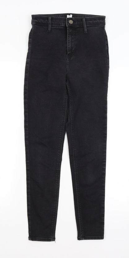 Topshop Womens Black   Skinny Jeans Size 26 in L26 in