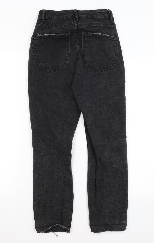 Denim Co Womens Black   Straight Jeans Size 6 L25 in