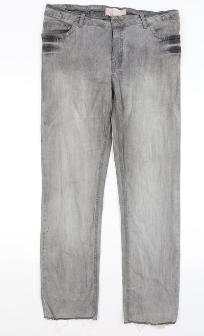 Cherokee Womens Grey   Straight Jeans Size 16 L31 in