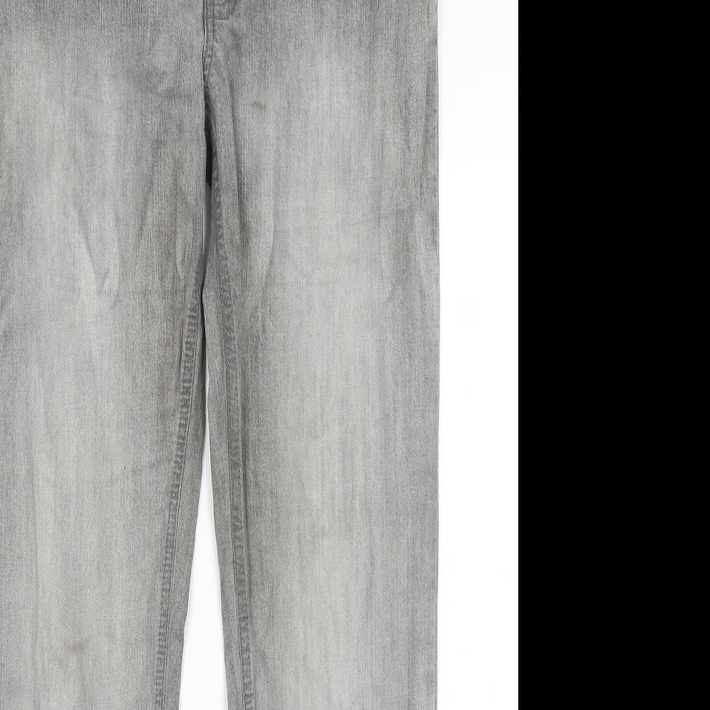 Cherokee Womens Grey   Straight Jeans Size 16 L31 in