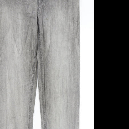 Cherokee Womens Grey   Straight Jeans Size 16 L31 in