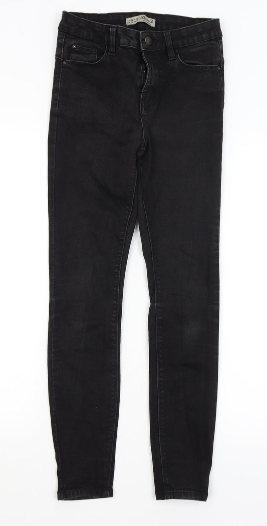 Denim Co Womens Black   Skinny Jeans Size 8 L27 in