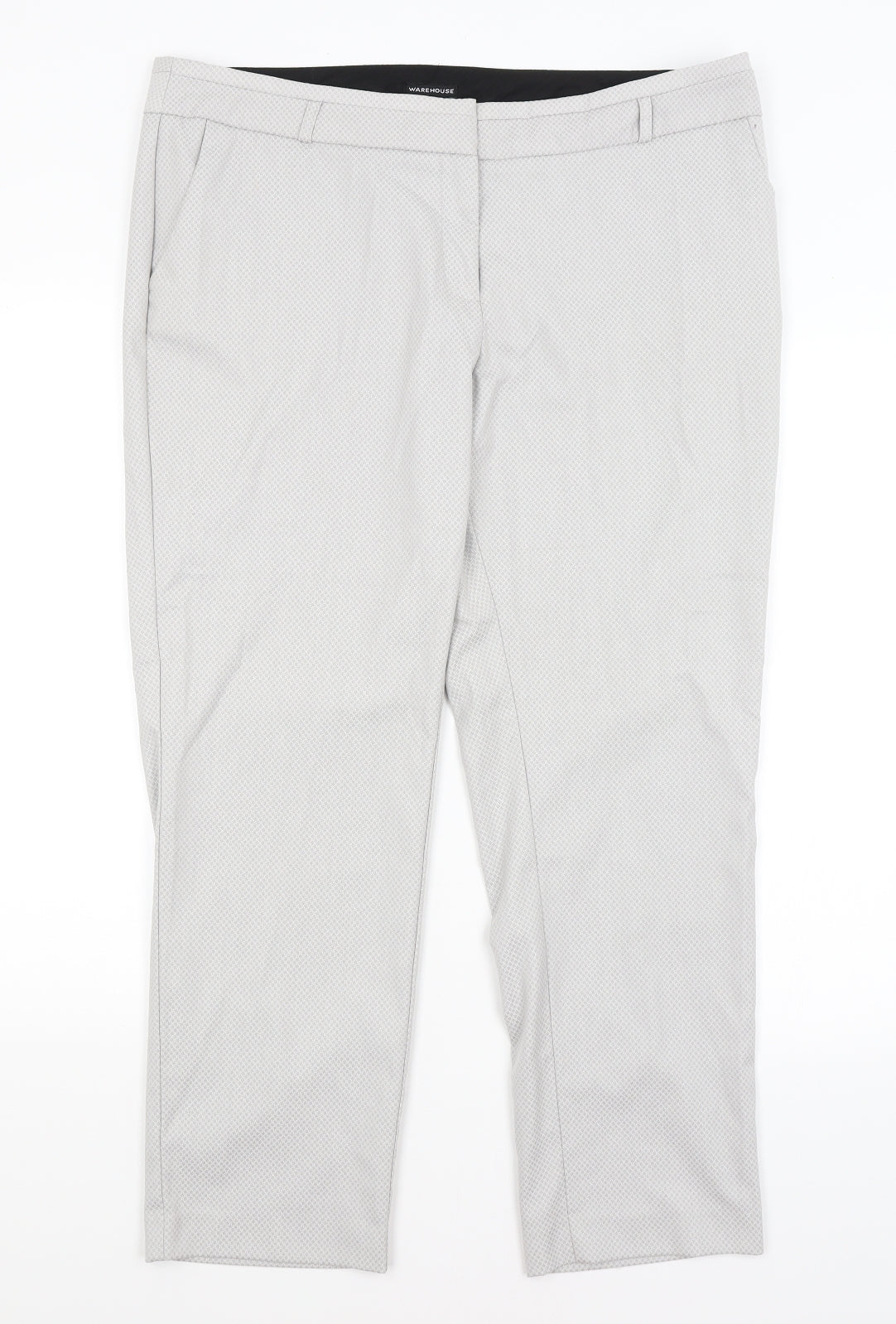 Warehouse Womens Grey   Trousers  Size 18 L28 in
