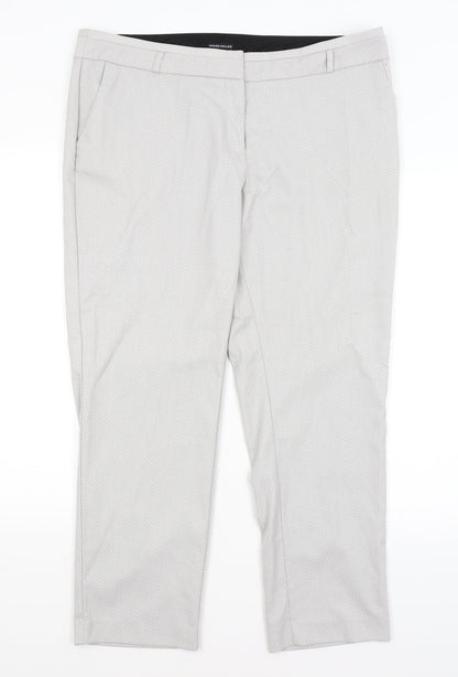 Warehouse Womens Grey   Trousers  Size 18 L28 in