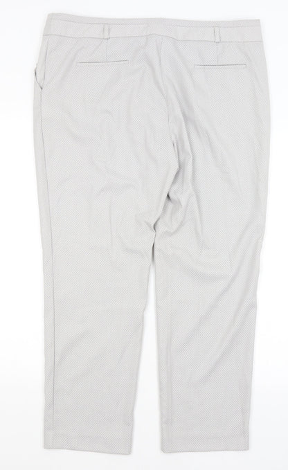 Warehouse Womens Grey   Trousers  Size 18 L28 in