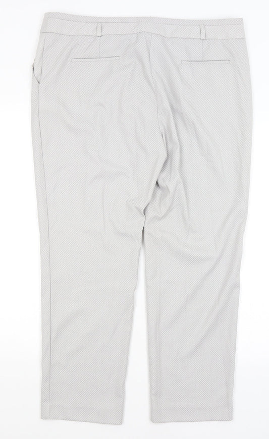 Warehouse Womens Grey   Trousers  Size 18 L28 in