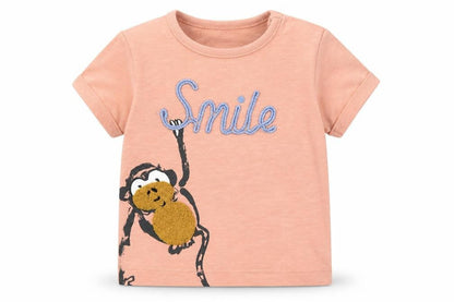 Marks & Spencer Baby Pink   Basic T-Shirt Size 3-6 Months  - Smile