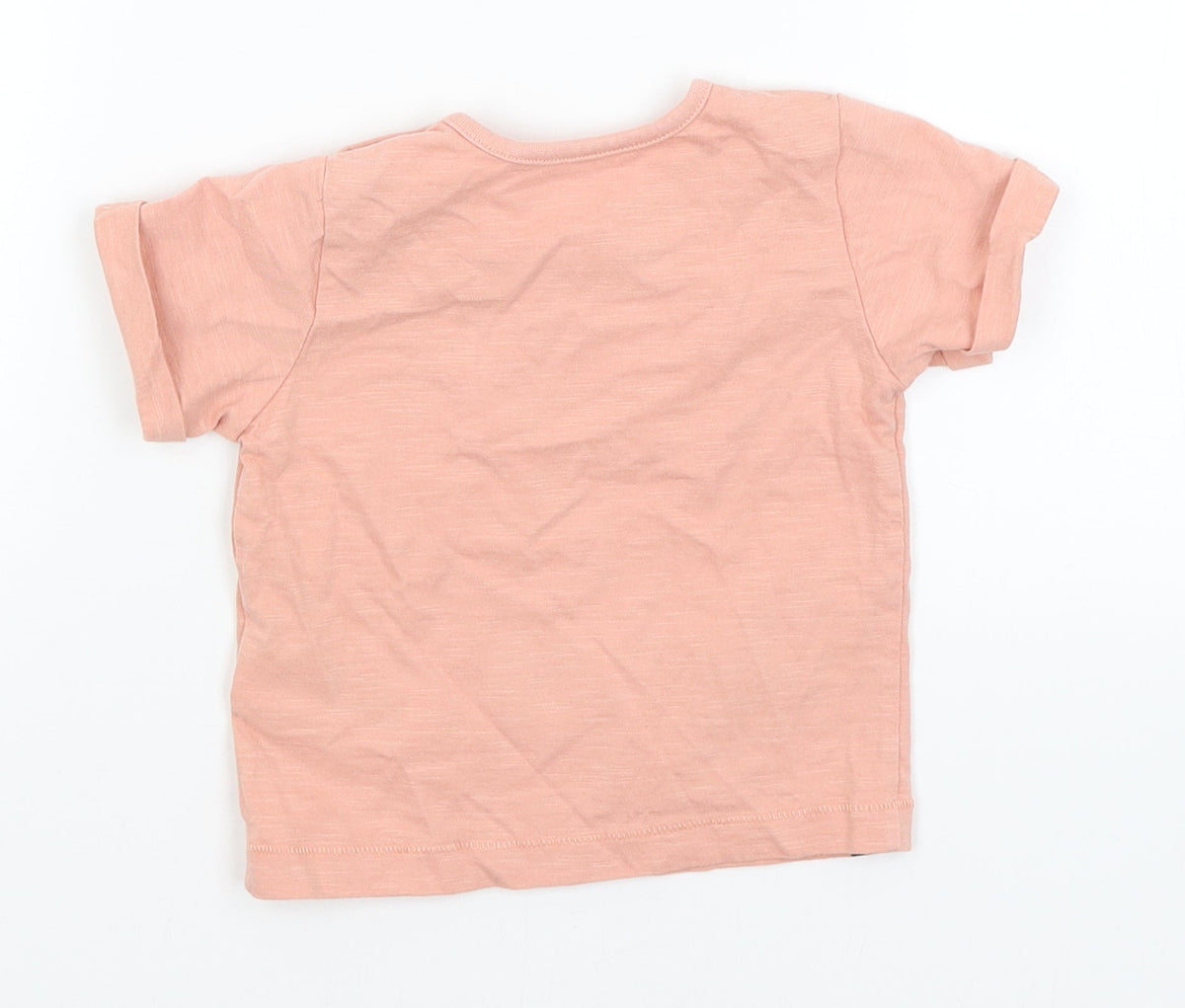Marks & Spencer Baby Pink   Basic T-Shirt Size 3-6 Months  - Smile