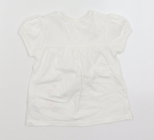 Little Nutmeg Baby White   Basic T-Shirt Size 12-18 Months
