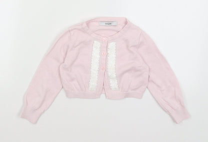 George Baby Pink   Cardigan Jumper Size 12-18 Months