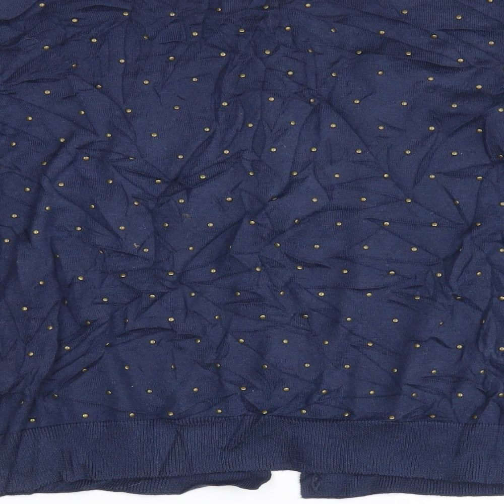 Limited Collection Womens Black Polka Dot  Cardigan Jumper Size 14