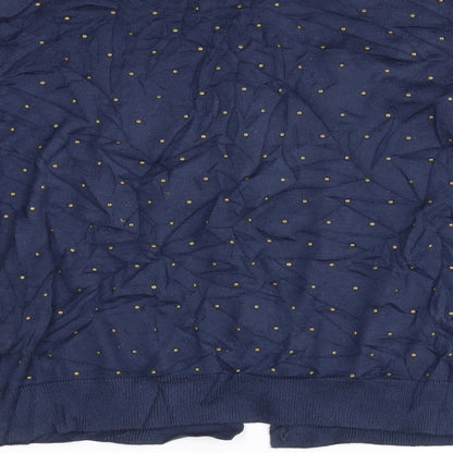 Limited Collection Womens Black Polka Dot  Cardigan Jumper Size 14