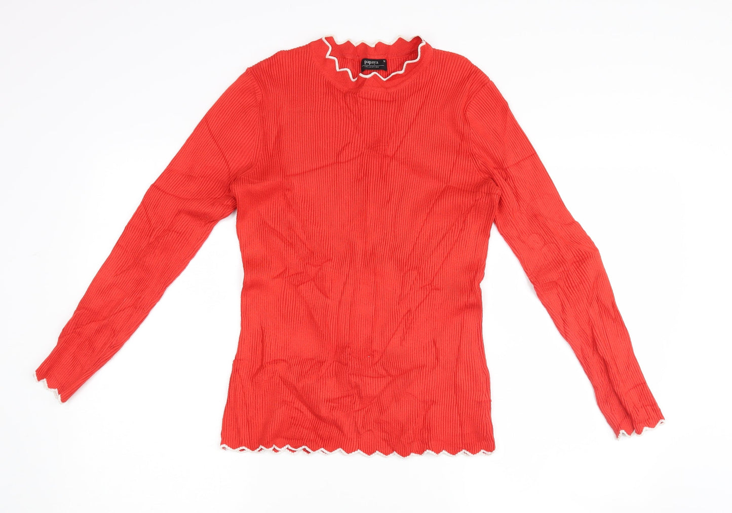Womens UK Size 14 Matalan Red Pullover Jumper