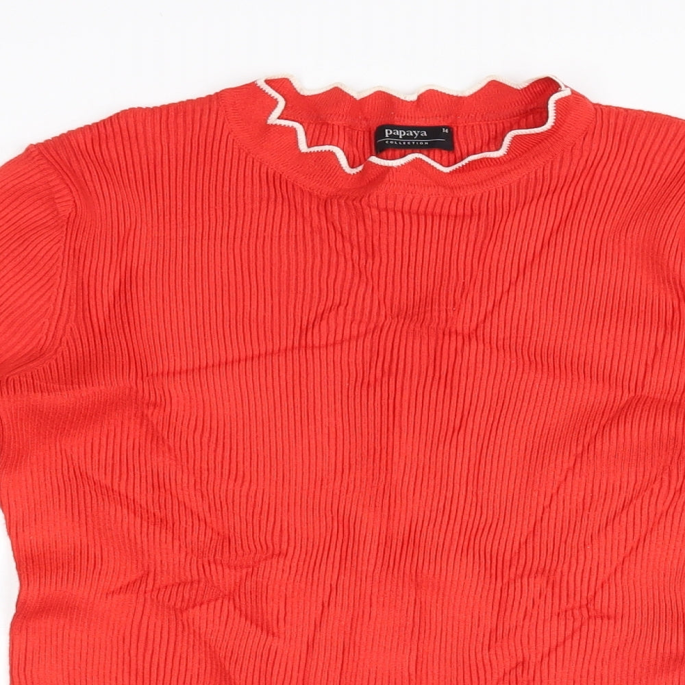 Womens UK Size 14 Matalan Red Pullover Jumper