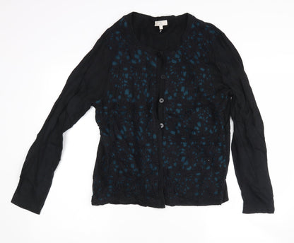 cc Womens Black   Cardigan Jumper Size L