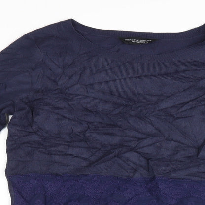 Womens UK Size 10 Dorothy Perkins Blue Pullover Jumper