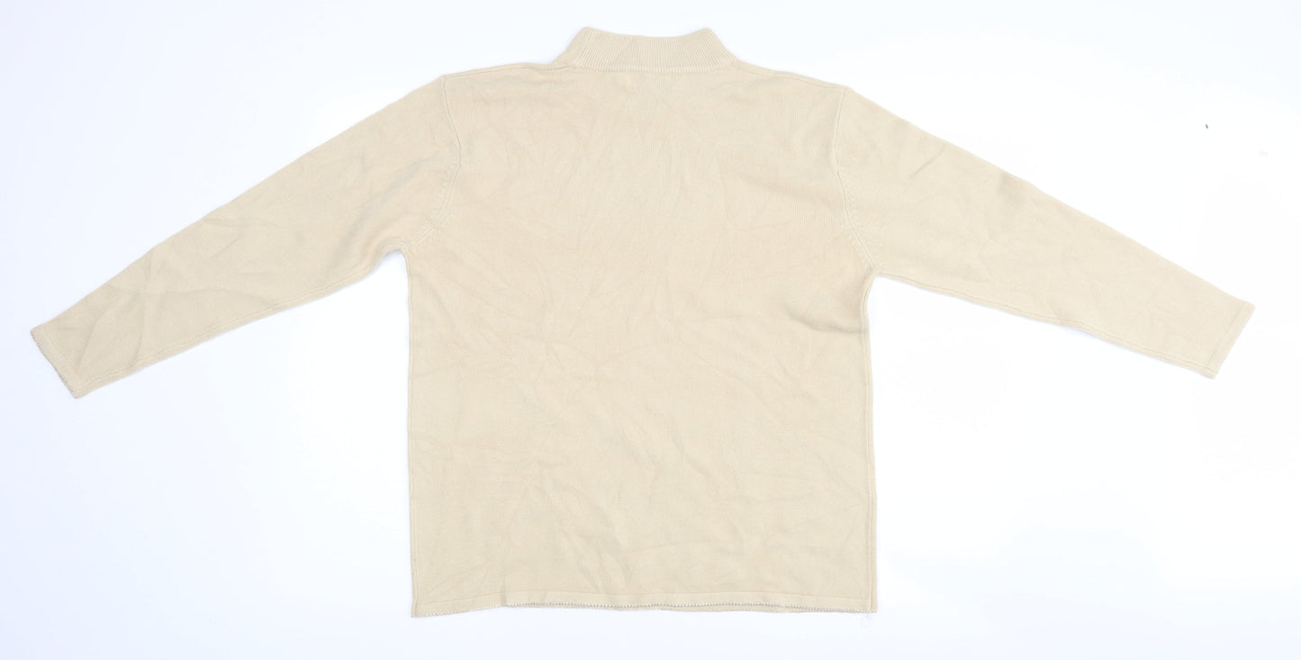 Womens UK Size M Bonmarché Beige Pullover Jumper