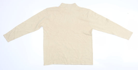 Womens UK Size M Bonmarché Beige Pullover Jumper
