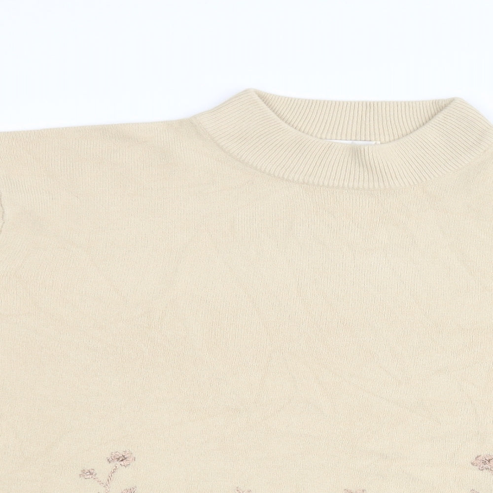 Womens UK Size M Bonmarché Beige Pullover Jumper