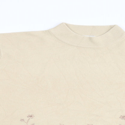 Womens UK Size M Bonmarché Beige Pullover Jumper