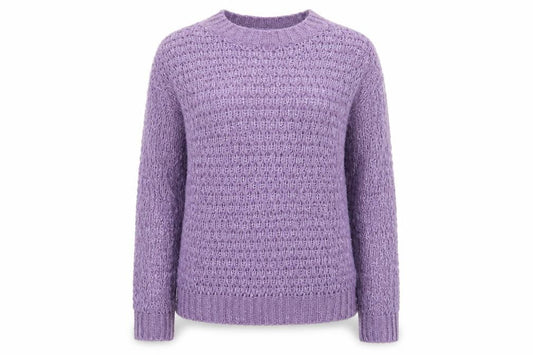 Womens UK Size 8 very Purple Henley Jumper