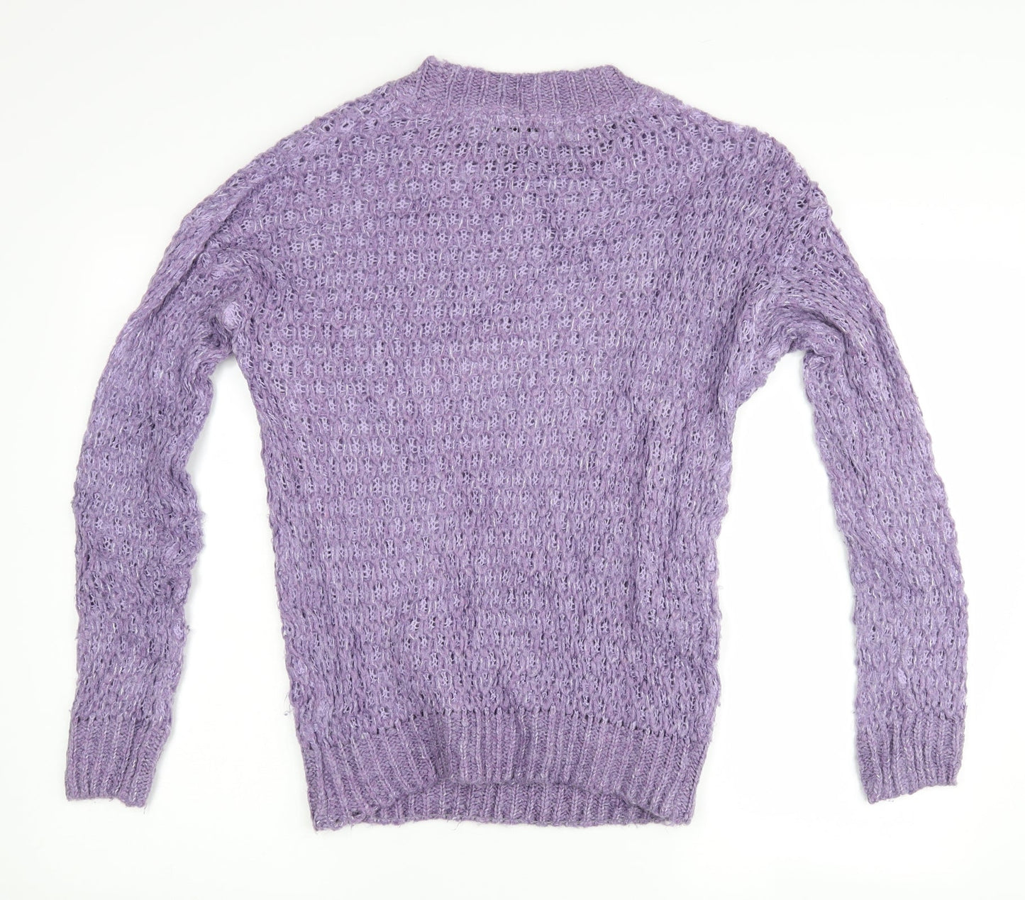 Womens UK Size 8 very Purple Henley Jumper
