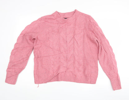 Womens UK Size M Marks and Spencer Pink Pullover Jumper