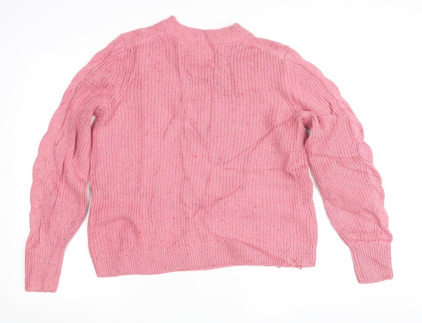 Womens UK Size M Marks and Spencer Pink Pullover Jumper