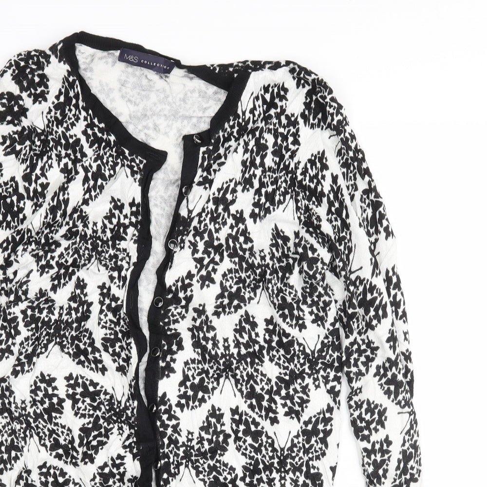 Womens UK Size 14 Marks and Spencer Ivory Cardigan Jumper