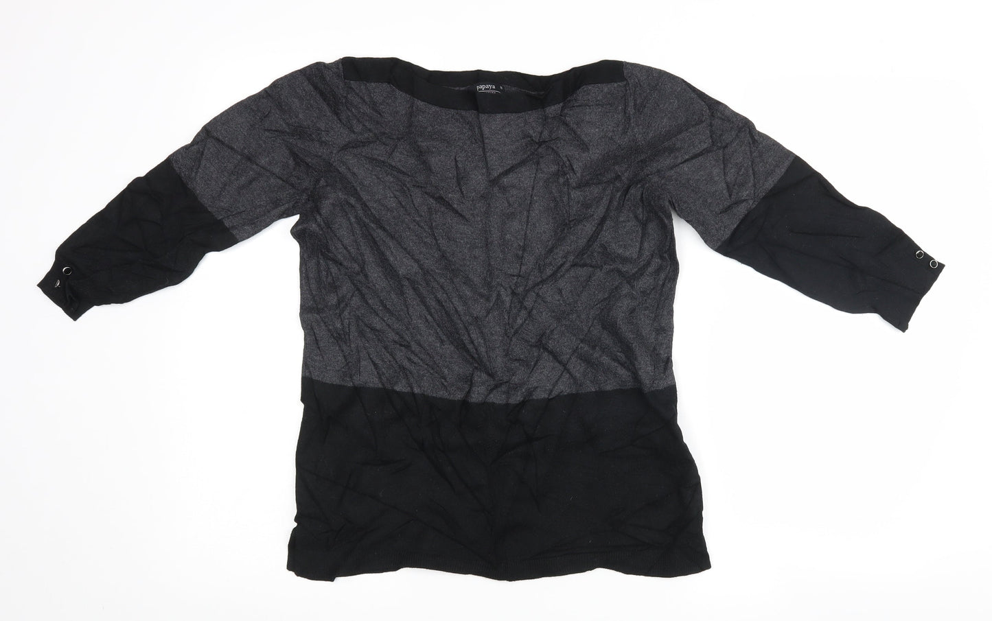 Womens UK Size 10 Matalan Grey Pullover Jumper