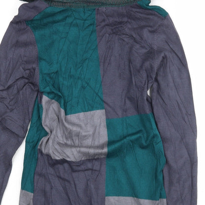 Klass Womens Multicoloured Striped  Pullover Jumper Size S